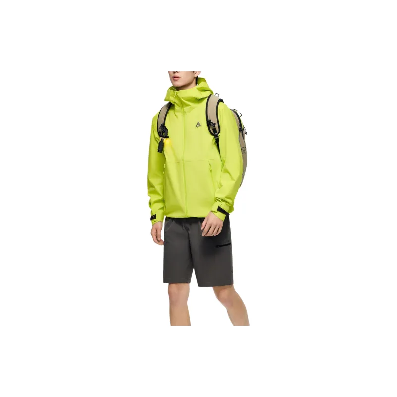 Anta Windproof Windbreaker Jacket Unisex Signed Yellow-3