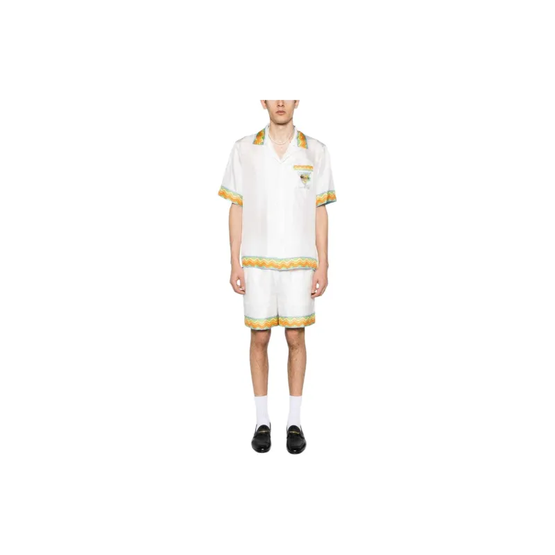 CASABLANCA Afro Cubism Tennis Club Shirt-2
