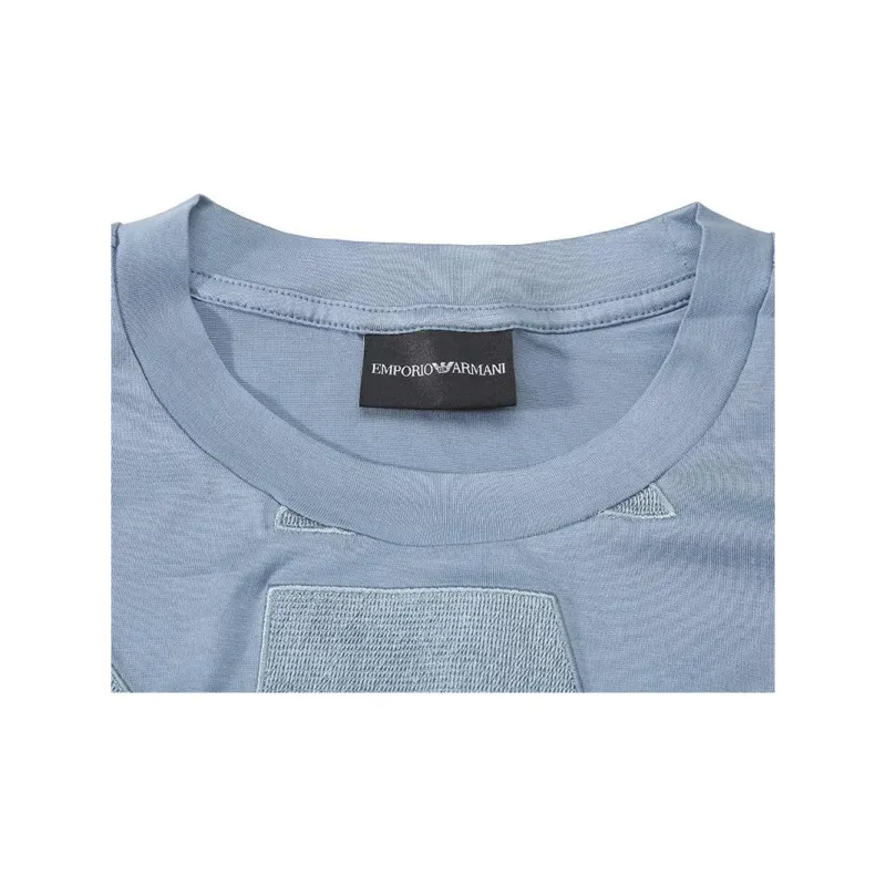 EMPORIO ARMANI FW23 T Shirt Unisex Light Blue-4