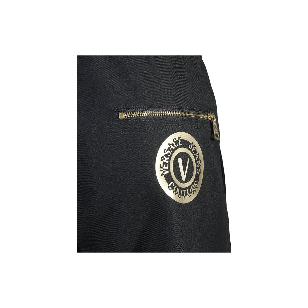 VERSACE JEANS COUTURE Casual Pants Men Black - POIZON