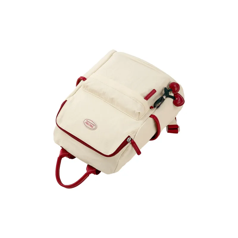 TOUTOU Fabric Backpack Large Size Women's Multicolor-8