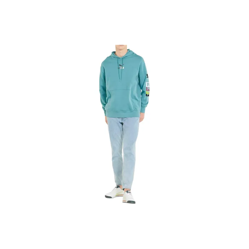 PUMA Sweatshirts Men Green-3