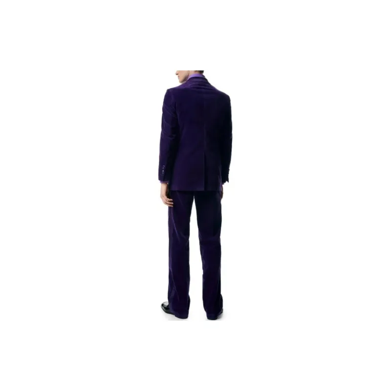 TOM FORD Compact Light Velvet Atticus Cocktail Jacket Jackets Coats Men's Purple-2
