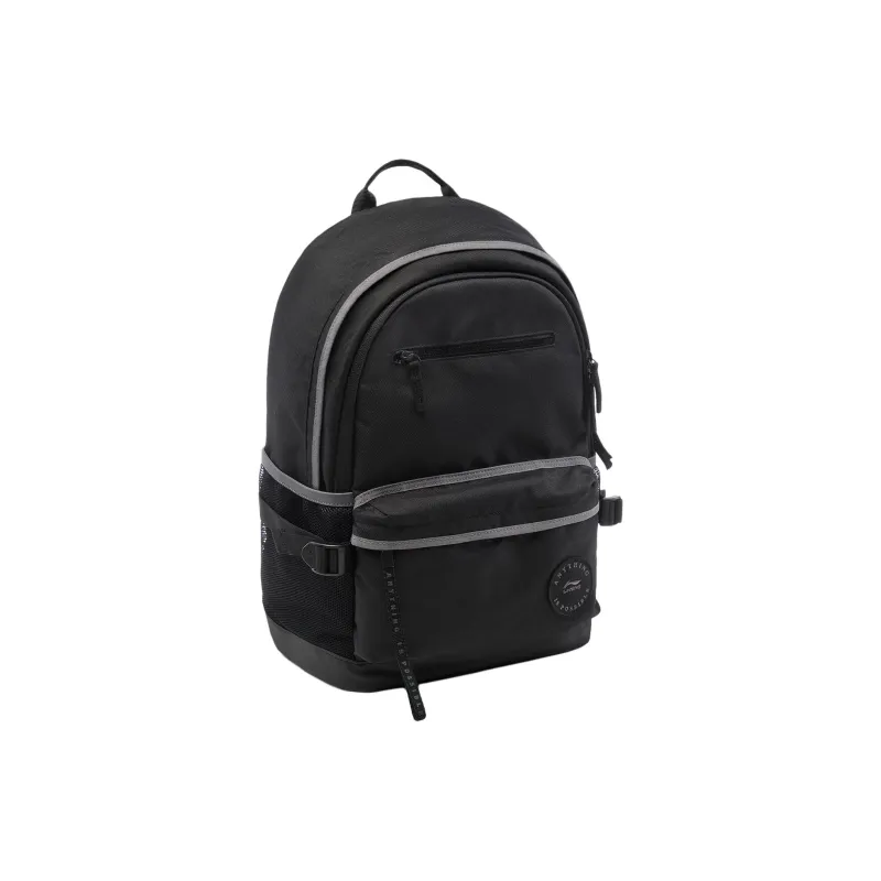 LiNing Sports Life Collection Polyester Backpack Unisex Black-2