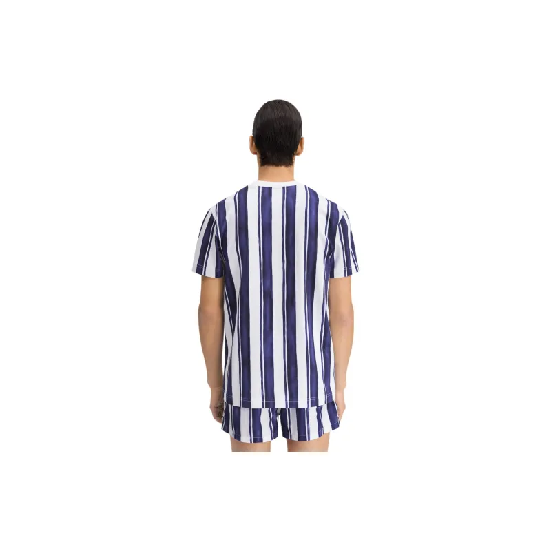 Jacquemus T-Shirt Men's Print Rayure Blue-2