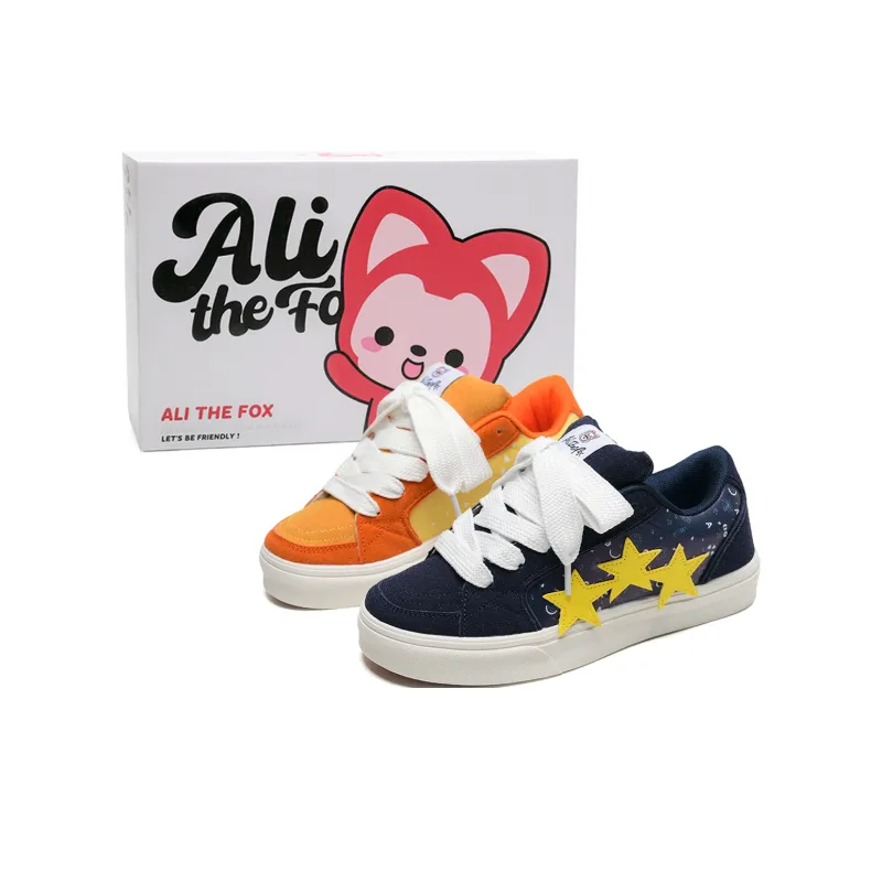 ALI THE FOX Slip Resistant, Abrasion Resistant, Lightweight Low Top Skateboard Shoes Unisex Box Included-10