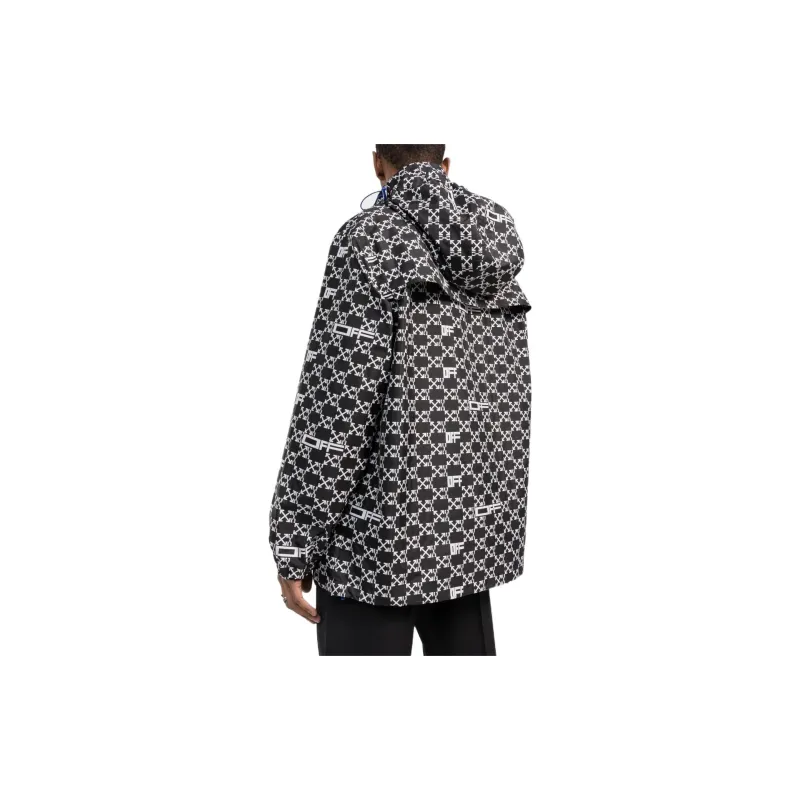 OFF-WHITE Monogram Allover Windbreaker Jacket -3