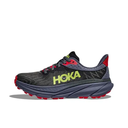 HOKA ONE ONE CHALLENGER 7 Running Shoes Men Low-Top Obsidian/Purple