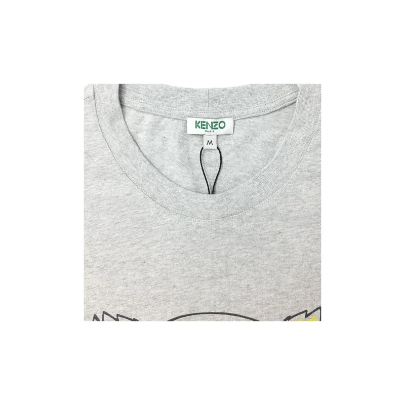 KENZO T Shirts Men Light Gray-5