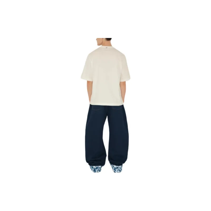 Burberry Ekd Logo patch Cotton T shirt-6