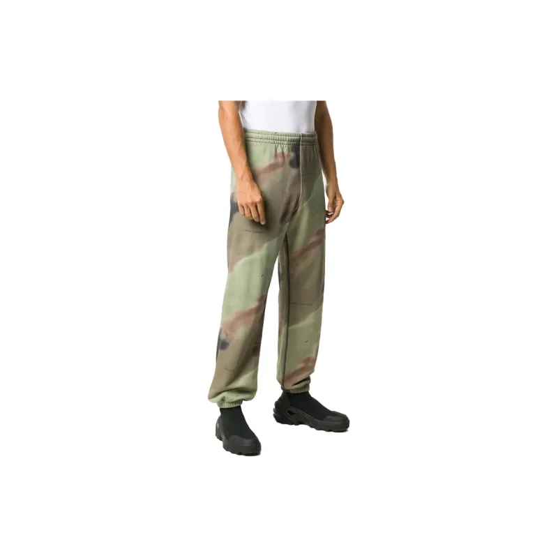 OFF WHITE Knitted Sweatpants Men Green-1