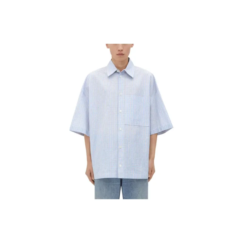 Bottega Veneta Bv Embroidered Check Overshirt-3