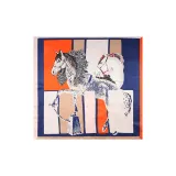 Wreath Horse, Orange Blue