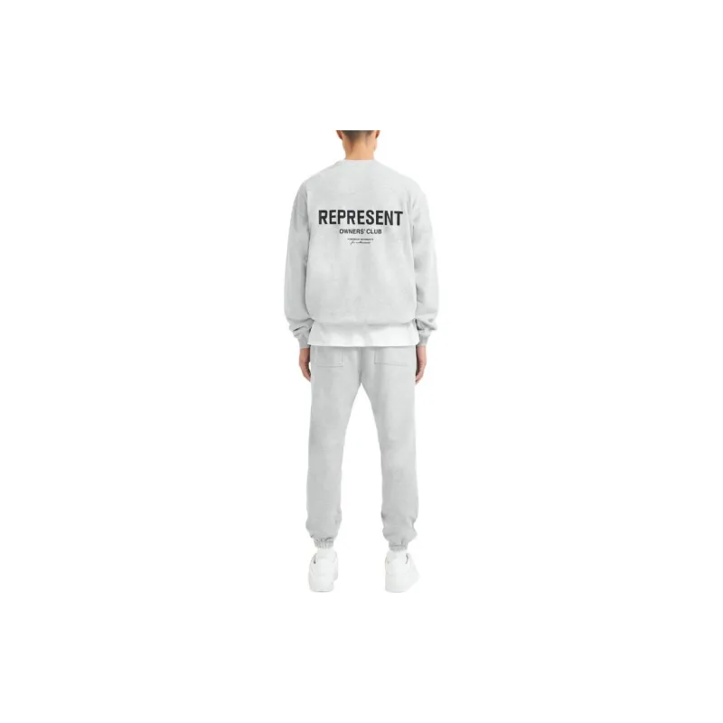 REPRESENT Logo Printed Oversized Crewneck Sweatshirt-3