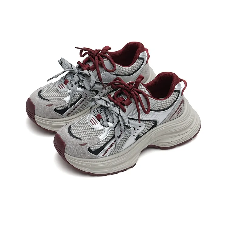 MASOOMAKE Height Increasing Low Top Chunky Sneakers Women's-6