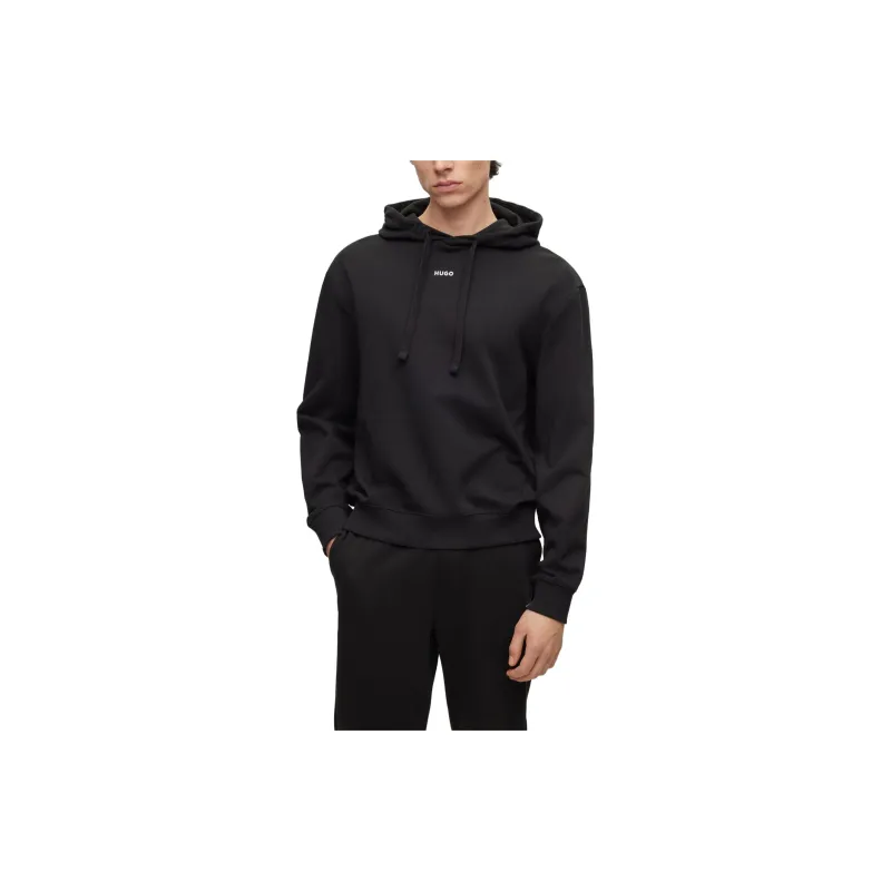 HUGO BOSS Logo Printed Drawstring Hoodie-2