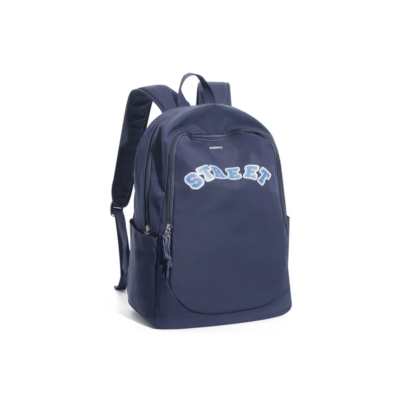 RIOREX Fabric Backpack Laptop Bags Unisex Black/Blue/Red-7