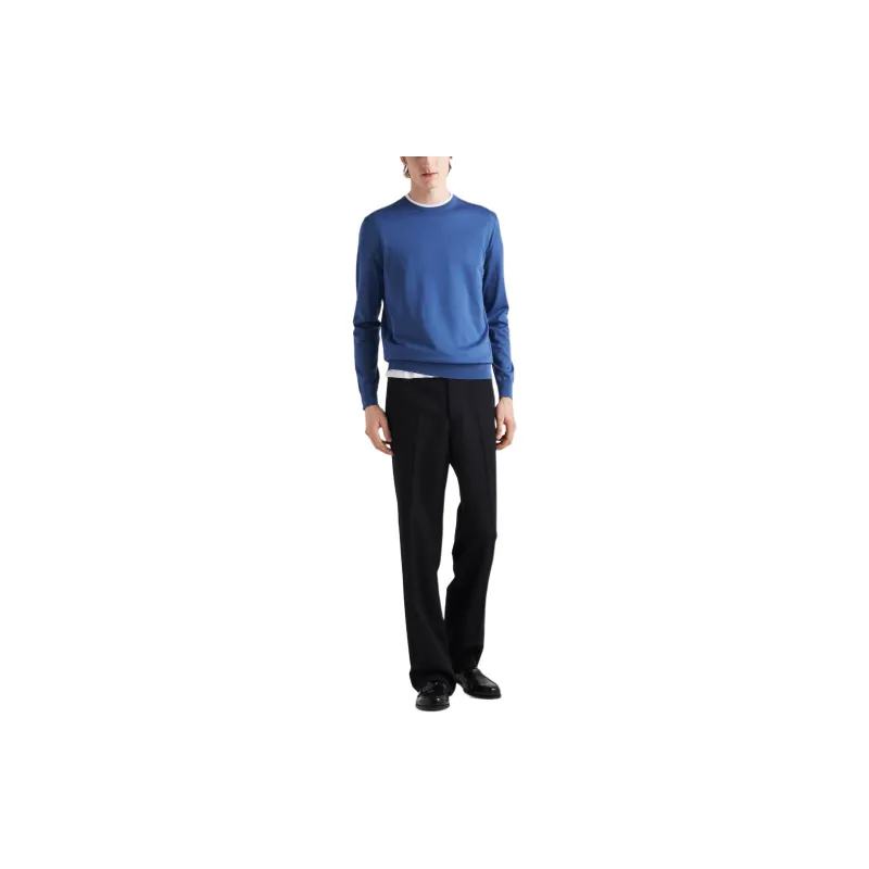 PRADA Crew neck Superfine wool Jumper-2