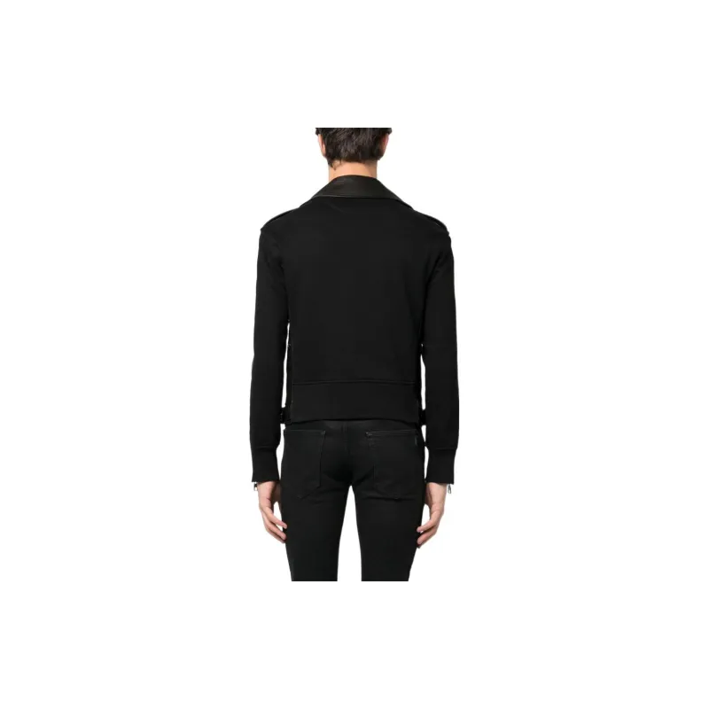 Alexander McQueen Leather trim Biker Jacket-2