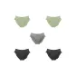 5 Pack (Green+Green+Gray+Black+Black)