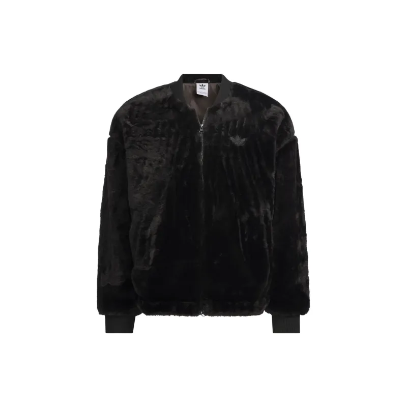 Adidas Originals FUR FW24 JACKET Jackets Coats Unisex Black - POIZON 