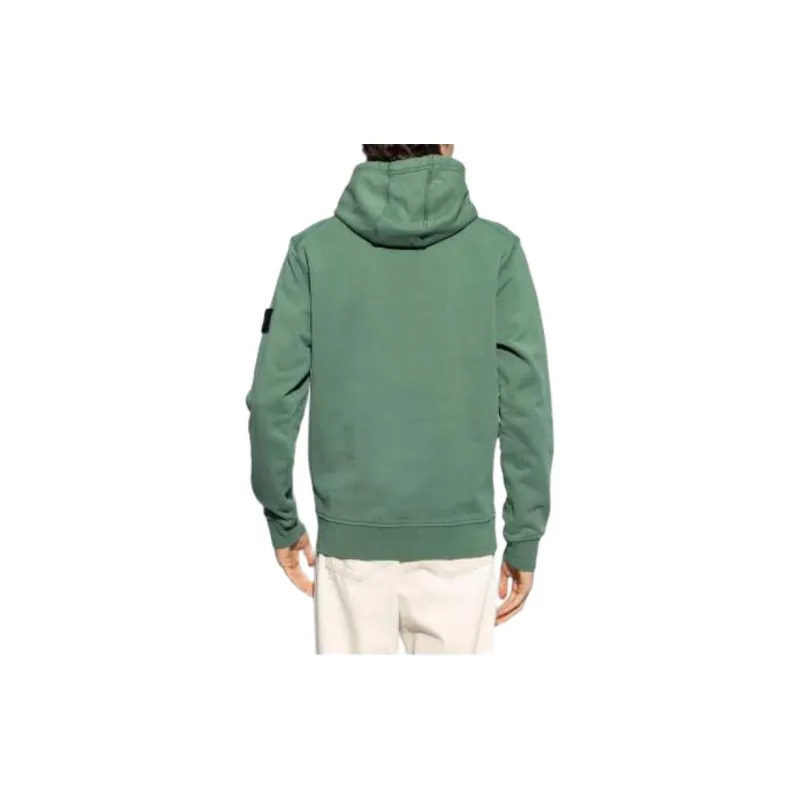 STONE ISLAND Fleece Garment Dyed Hoodie-2