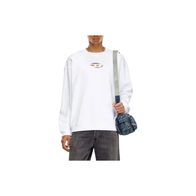 DIESEL Cut Out Oval D Logo Sweatshirt-1
