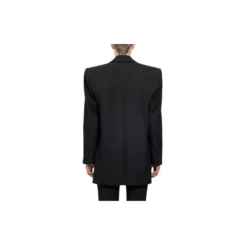 SAINT LAURENT Oversized Tuxedo Blazer-3