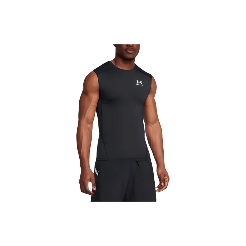Under Armour HeatGear T Shirt Men's Black/White-2