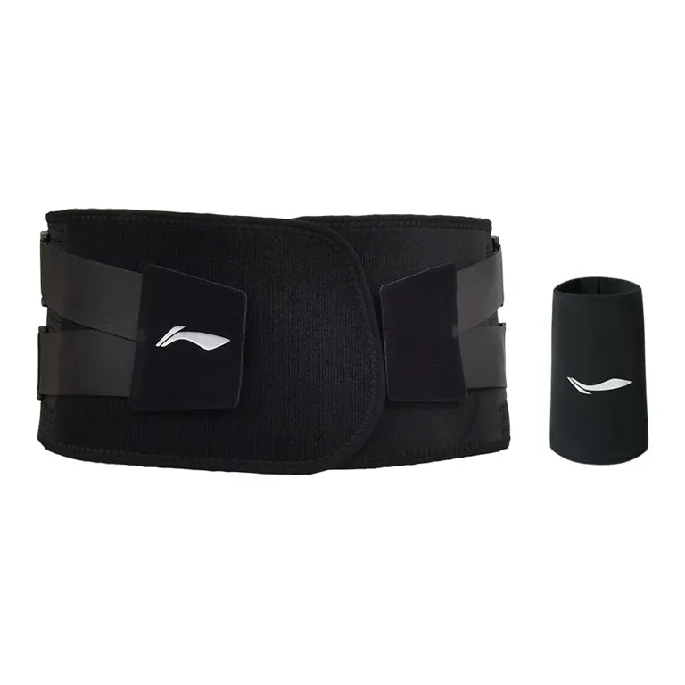 LiNing Back Support Braces Fitness Running Breathable Warm Protective Pressurized And Non Slip Polyester Nylon Unisex-16