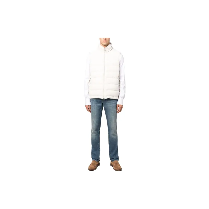 Brunello Cucinelli Corduroy Sleeveless Puffer Vest-1