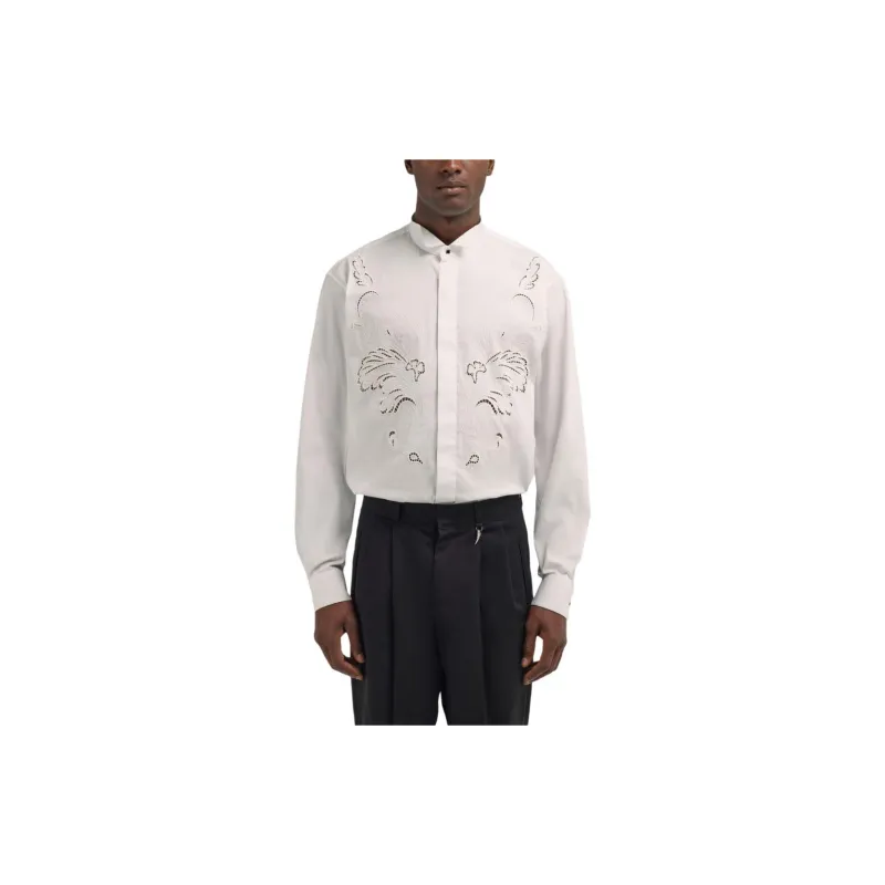 Roberto Cavalli Broderie Anglaise Detail Shirt-1