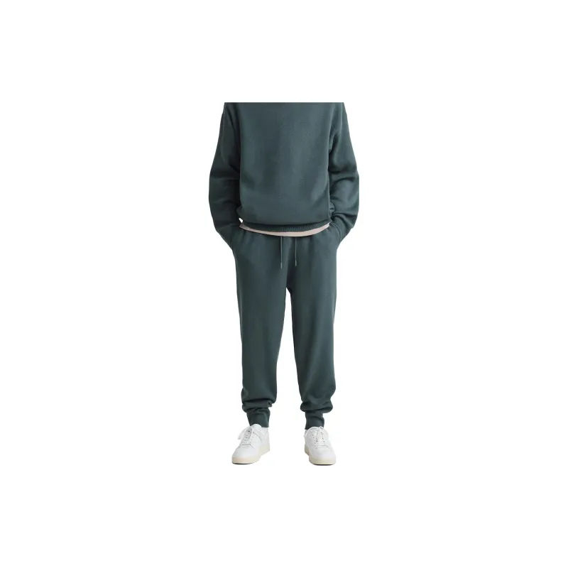 ZARA Knitted Sports Pants Men's Duck Green-2