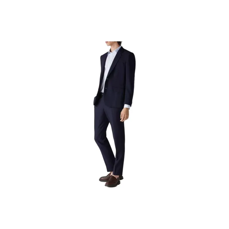 Loro Piana International Jacket Business Suits Men's Marine Blue-5