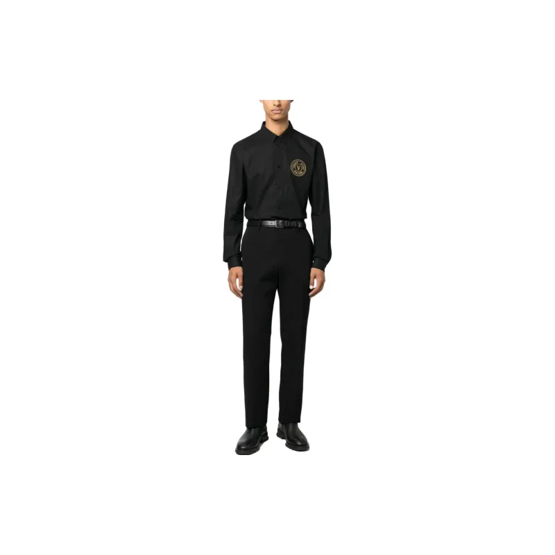VERSACE Logo Embellished Shirt-1