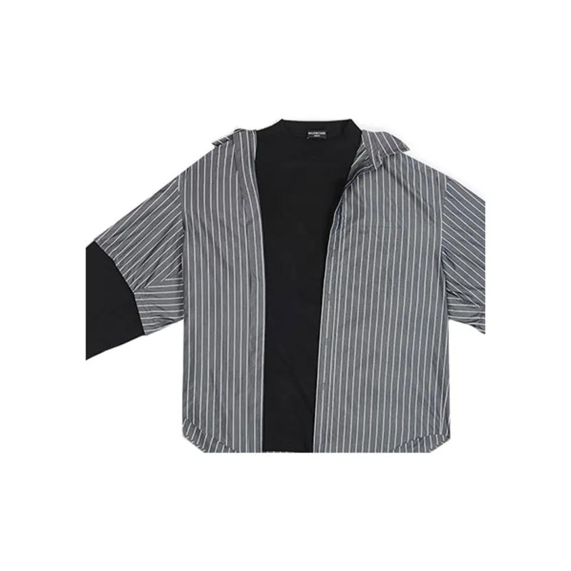 Balenciaga FW22 Shirt Loose Fit Style Men's Black-5