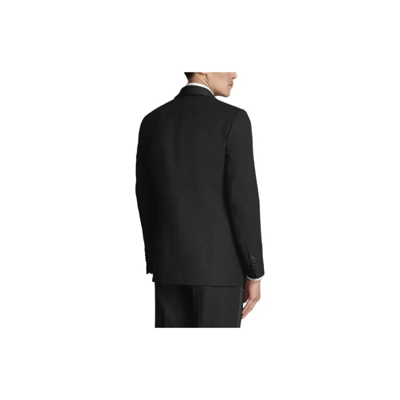 Polo Ralph Lauren Gregory Handmade Barathea Shawl Tuxedo Business Suits Men's Black-2