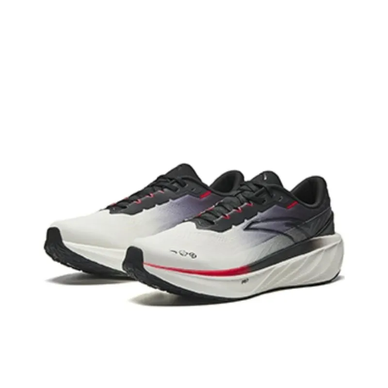 Anta Cushioned Slip Resistant Low Top Casual Running Shoes Men's White Black-1