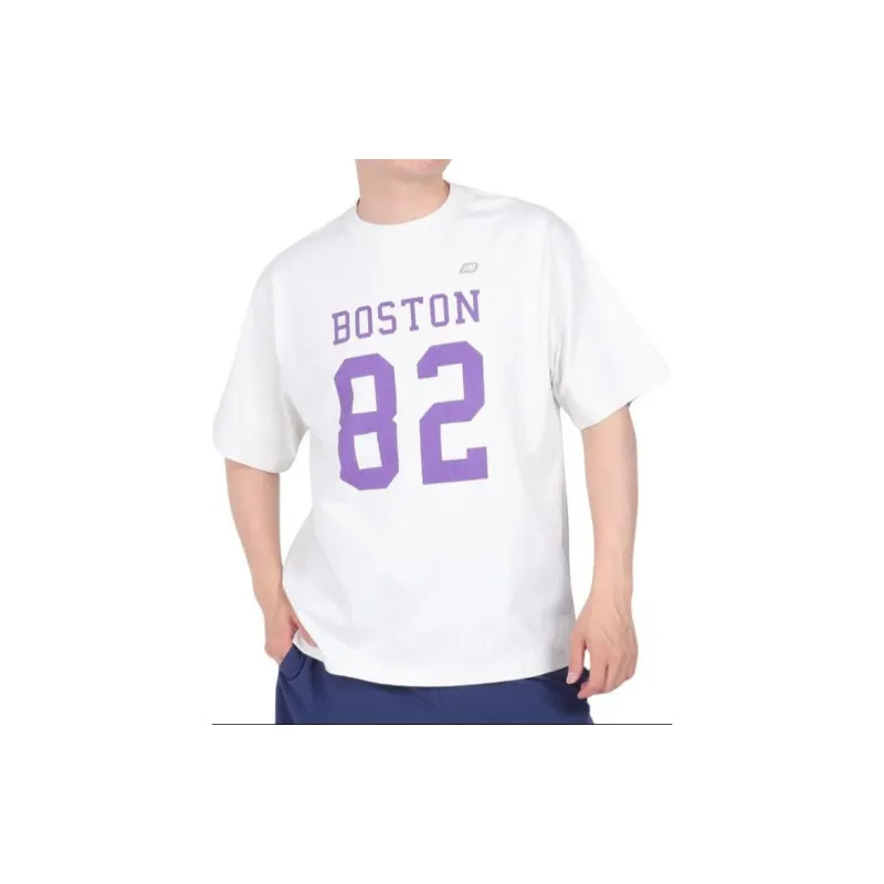 New Balance T Shirts Men Gray-4