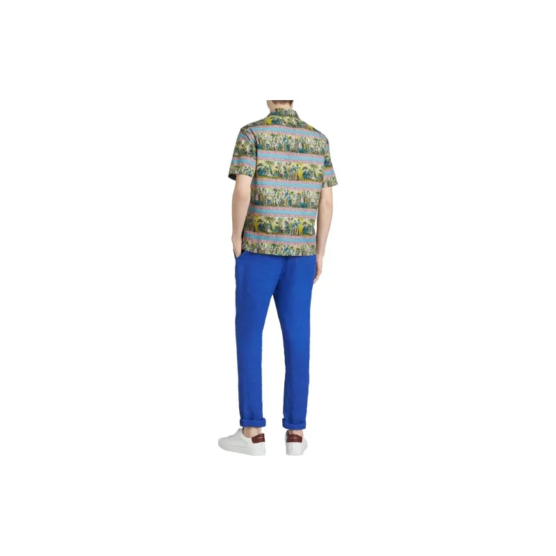 Burberry Casual Pants Men Purple Blue-2