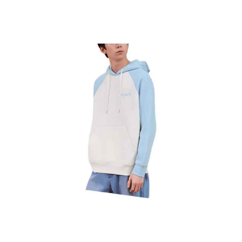 XTEP Sweatshirt Unisex Azure Blue/Cotton White-4