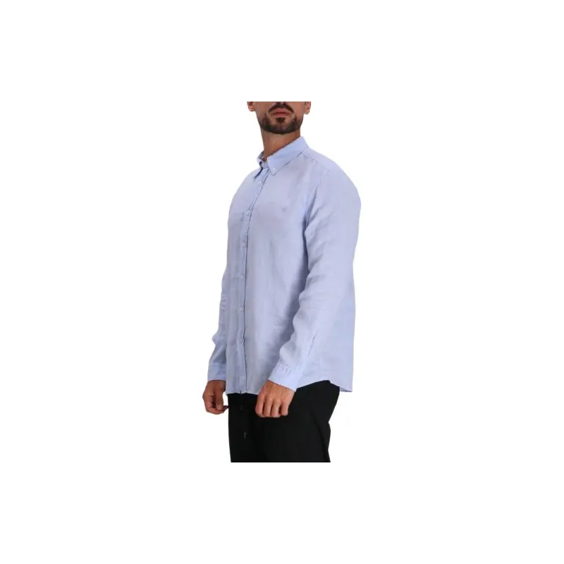 HUGO BOSS Logo Embroidered Buttoned Shirt-3