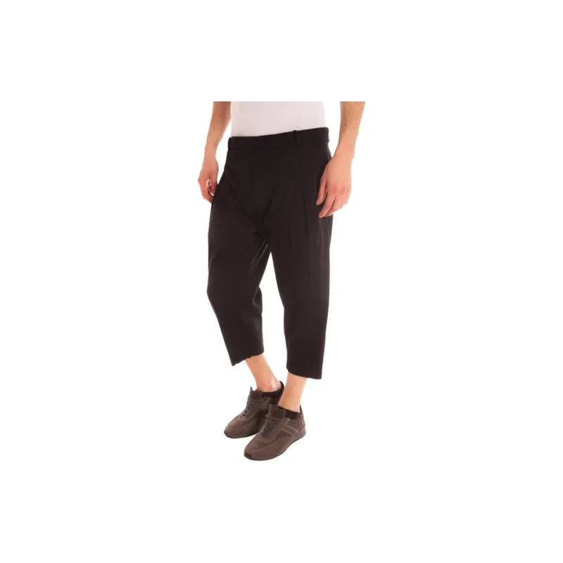 DANIELE ALESSANDRINI Casual Pants Men's Black-2