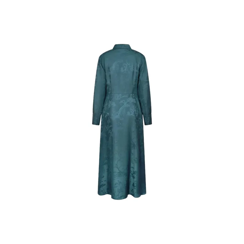 Shanghai Tang Winding Stream Party Silk Wrap Dress-1