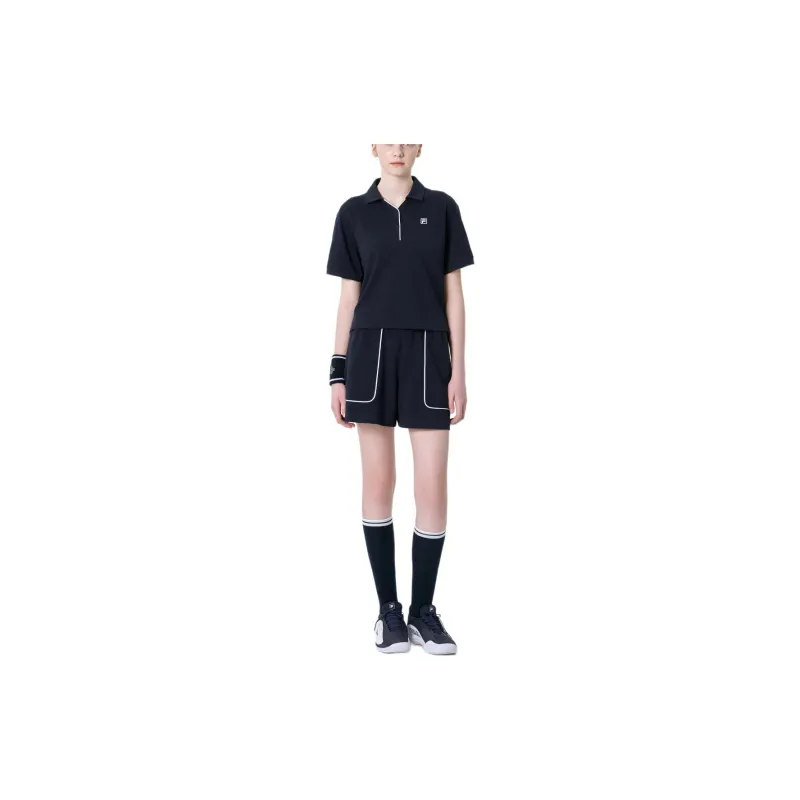 FILA Short Sleeved T Shirts Men's Ink Dark Blue-2