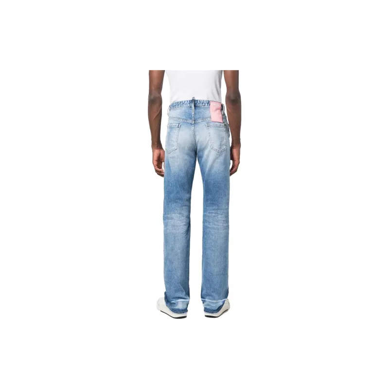 DSQUARED 2 Straight leg Ripped Jeans-1