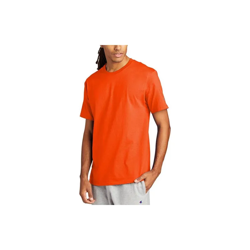 Champion Straight T Shirt Men's Orange-2