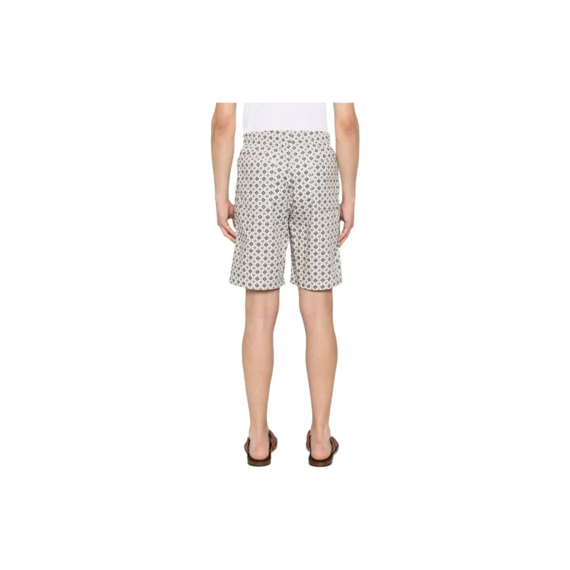 A.P.C Vincento Vincento All Over Patterned Drawstring Shorts-2