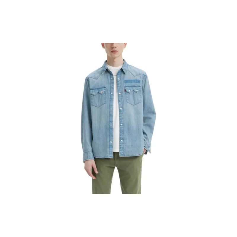Levis Shirts Men Blue-2