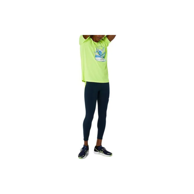 Asics T Shirt Men's Yellow Green-4